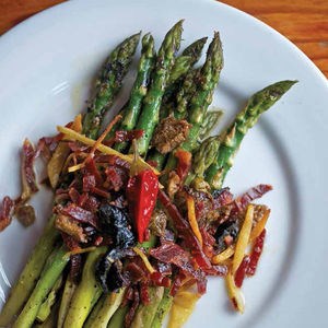 Grilled asparagus