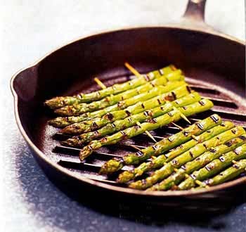 Grilled asparagus