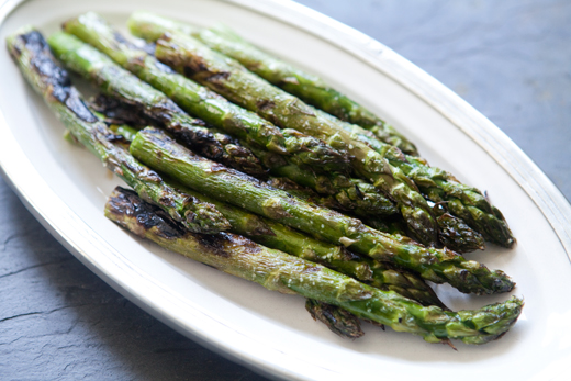 Grilled asparagus