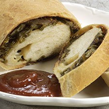 Grilled asparagus stromboli