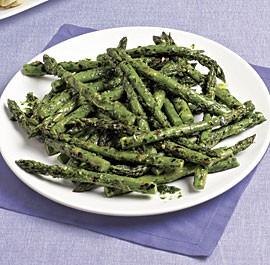 Grilled asparagus with parsley-tarragon chimichurri