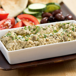 Grilled baba ghanoush