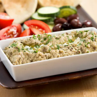 Grilled baba ghanoush