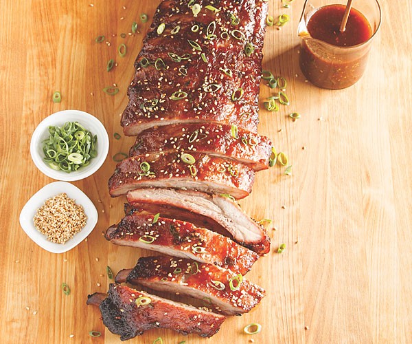 Grilled baby back ribs with Asian plum marinade recipe Eat Your Books