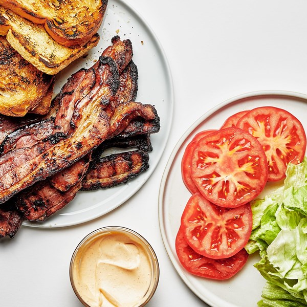 Grilled bacon BLTs
