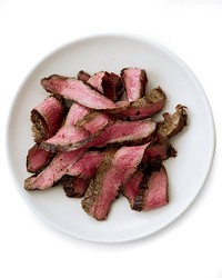 Grilled balsamic-and-garlic flank steak