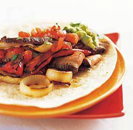 Grilled beef fajitas