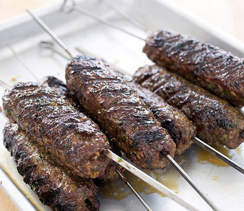 Grilled beef kofte