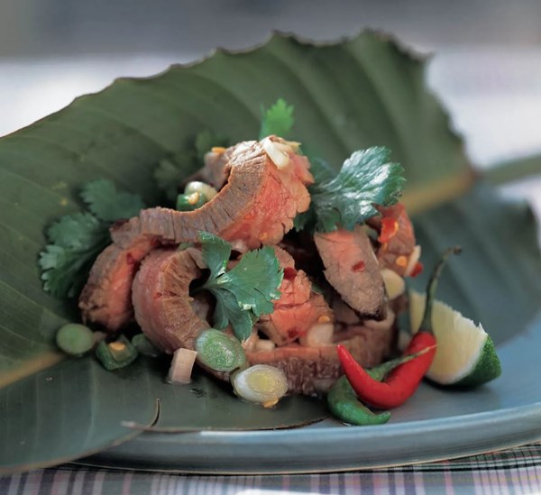 Grilled beef salad with chiles and lime (Yum neua yahng)