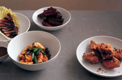 Grilled beef with spicy dip