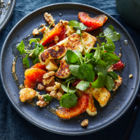 Grilled blush orange & halloumi salad