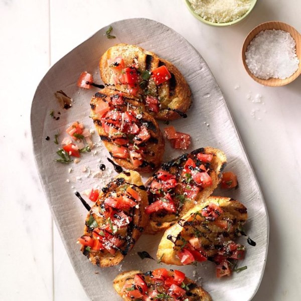 Grilled bruschetta