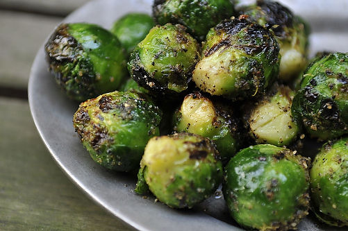 Grilled Brussels sprouts