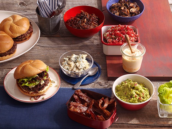 Grilled burgers