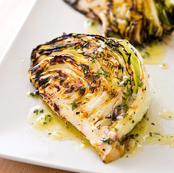 Grilled cabbage