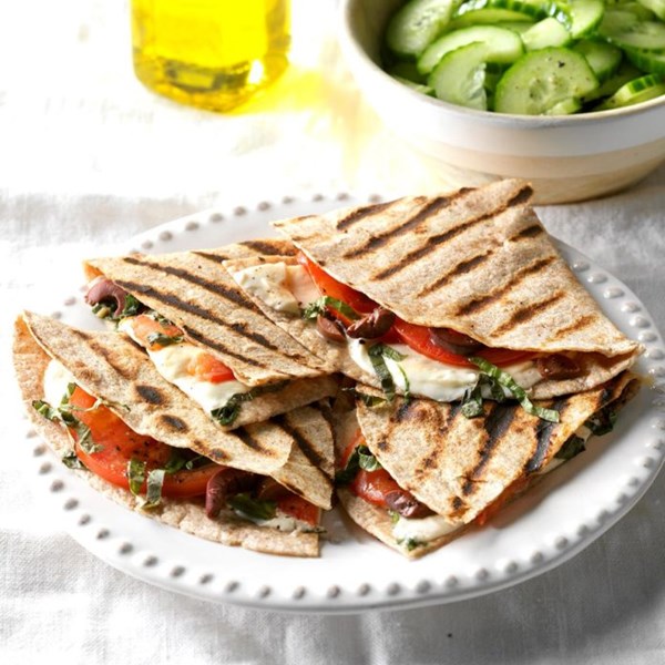 Grilled Caprese quesadillas 