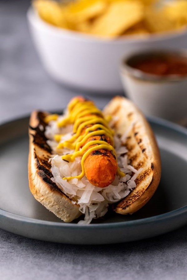 Grilled carrot dogs