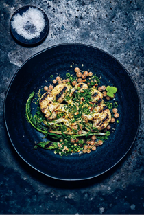 Grilled cauliflower with gremolata