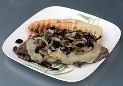 Grilled cheesesteak subs