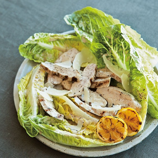 Grilled chicken Caesar salad