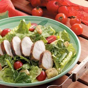Grilled chicken Caesar salad