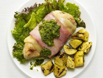 Grilled chicken cordon bleu