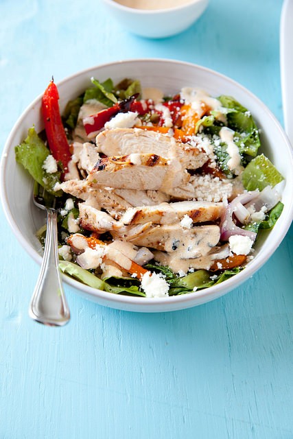 Grilled chicken fajita chopped salad 