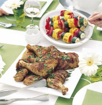 Grilled chicken Moroccan style