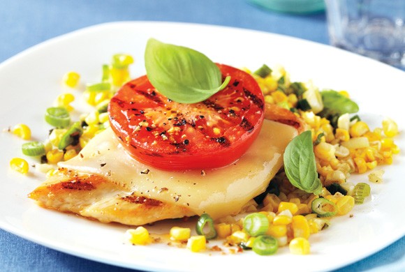 Grilled chicken mozzarella