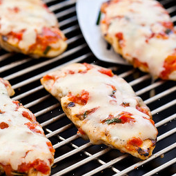 Grilled chicken Parmesan