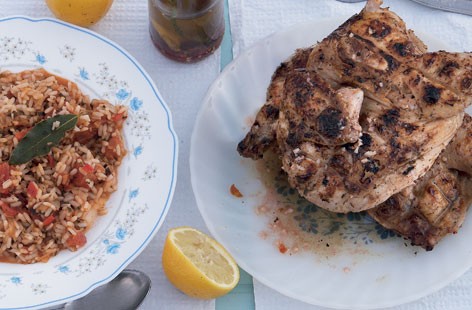 Grilled chicken piri piri
