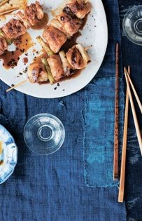 Grilled chicken skewers (Yakitori)