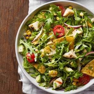 Grilled chicken taco salad