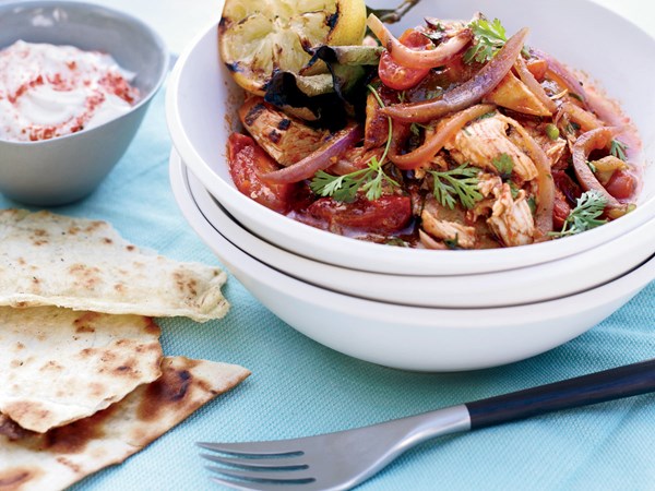 Grilled-chicken tagine