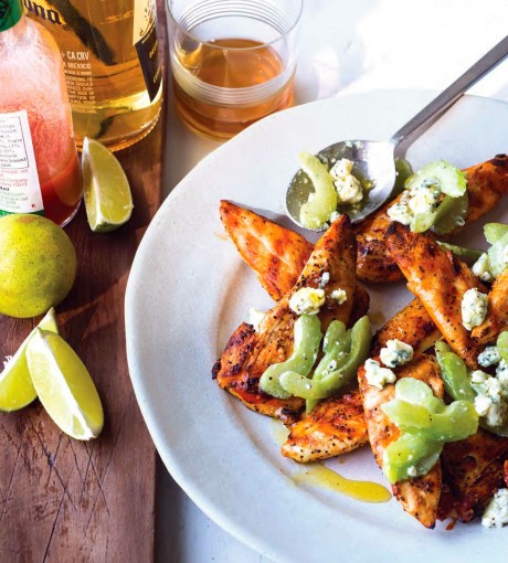Grilled chicken tenders "Buffalo style"