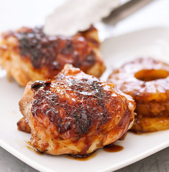 Grilled chicken teriyaki with pineapple