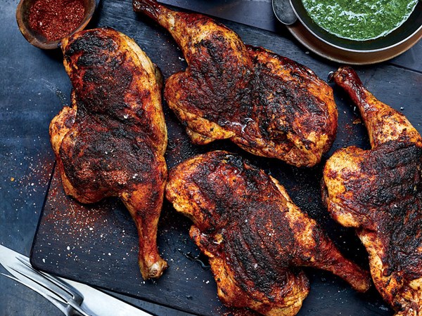 Grilled chicken with chimichurri