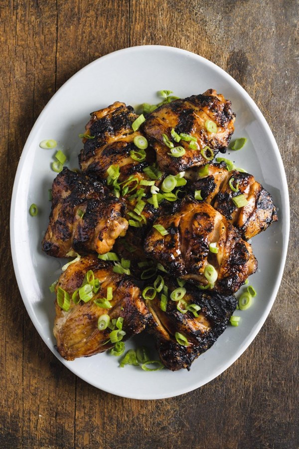 Grilled chicken with soy sauce tare