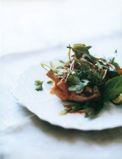 Grilled chicken with tamarind and herb salad