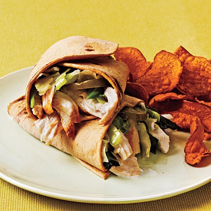 Grilled chicken wraps