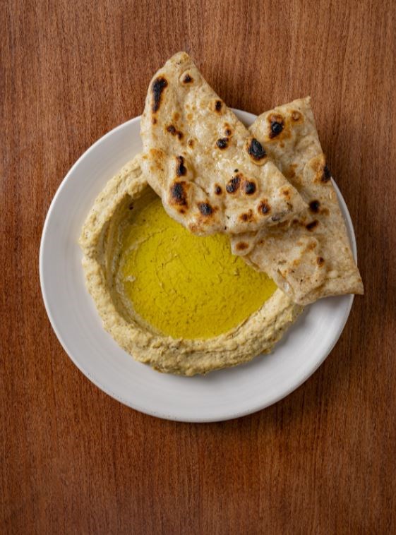 Grilled chickpea hummus