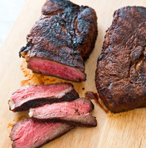 Grilled chuck steaks