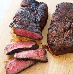Grilled chuck steaks