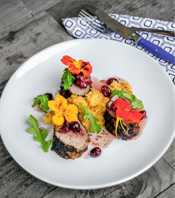 Grilled cider-brined pork tenderloin