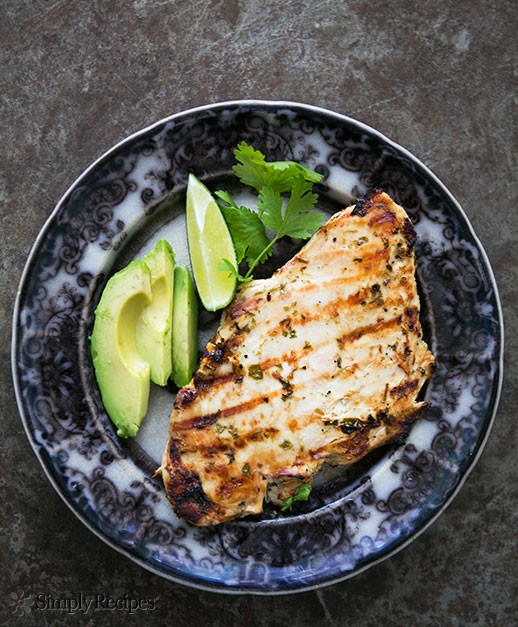Grilled cilantro lime chicken