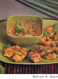 Grilled coconut wings