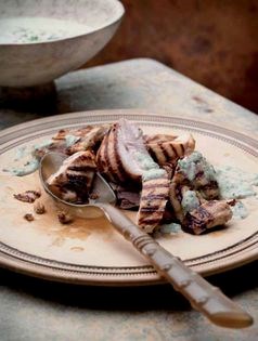 Grilled coriander and mint chicken
