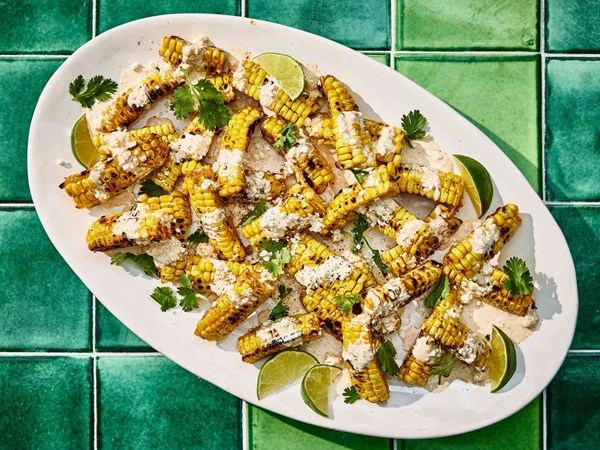 Grilled corn ribs