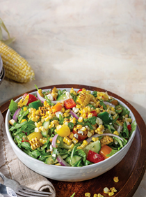 Grilled corn salad