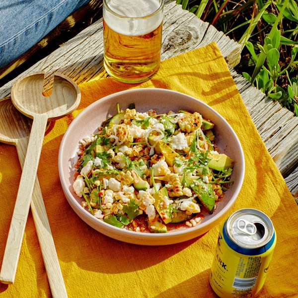 Grilled corn tiger salad 